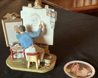 Norman Rockwell Figurine Plate