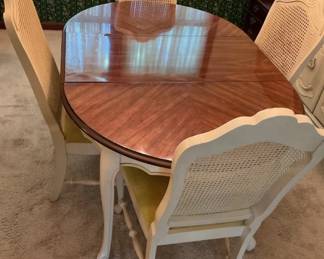French Provincial Dining Table 4 Chairs