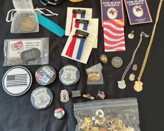 Police Necklaces, Pins, More
