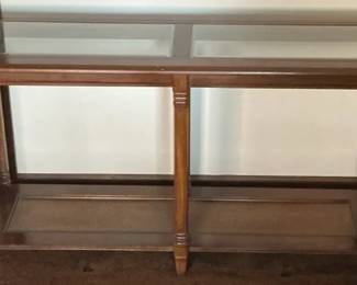 Glass Top Console Table