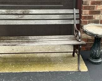 Birdbath Bench