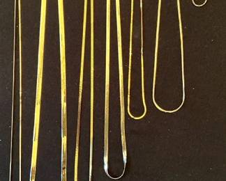 Goldtoned Costume Necklaces Bracelet