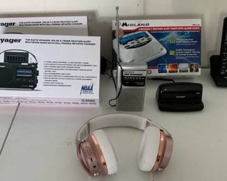 Sony Pocket Radio, Spartus Clock, Weather Alert Systems, More