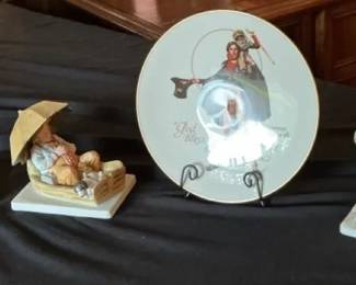 a3 Norman Rockwell Figurines Plate