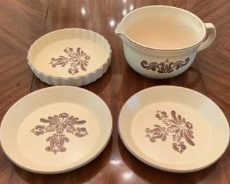 Pfaltzgraff Pie, Quiche, Batter Bowl