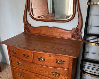 Antique Oak dresser with mirror
