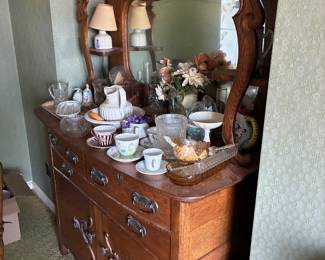 Antique Oak Hutch
