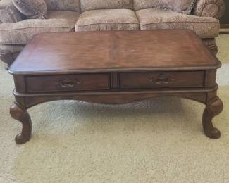 Coffee Table with Queen Anne Legs (some minor water damage on top)