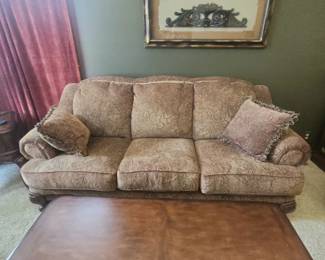 Taupe with floral pattern Sofa