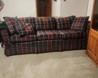 Plaid Sofa