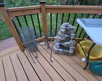 Water Fountain and plant stand