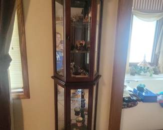 Hexagon shaped Curio Cabinet
