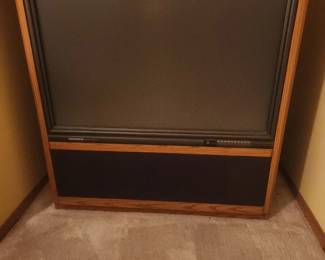 Vintage Magnavox Projection TV (in the basement)