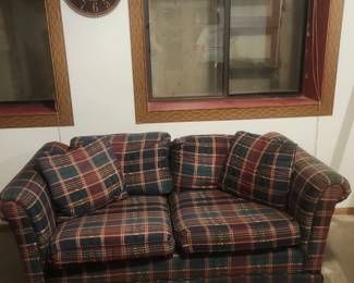Plaid Love Seat