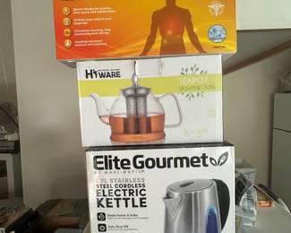 So many unused appliances still in boxes
