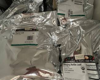Any chefs - there are TONS of high end, unopened pantry items and fine teas. Big prepper household.