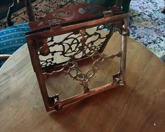 brass book holder
