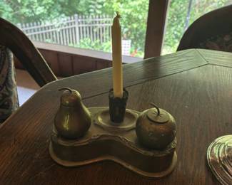 brass inkwell