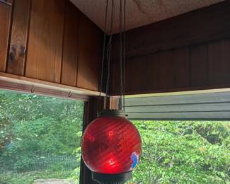 red ball ceiling light