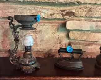 oil lamp/iron