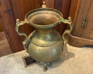 brass vase