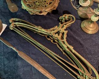 brass clothes hangers