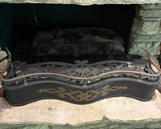 antique fireplace grill
