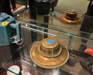 brass inkwell