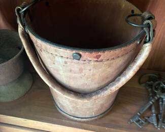 leather bucket
