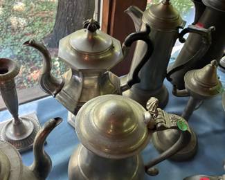 antique pewter coffee pots