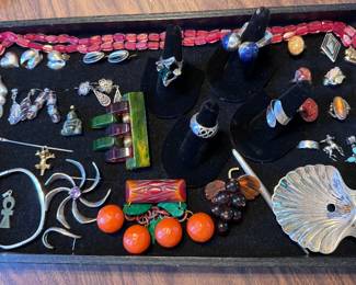 Lots of sterling silver, bake light and other great jewelry sorry no gold