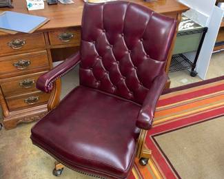 Burgundy Office Chair