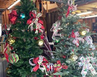 Village Green Christmas Tree #1 and #2