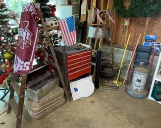 Wooden Folding Ladders, MSU Fag, Tool Box, Tool Cart, Creeper, Kerosene Heater #2