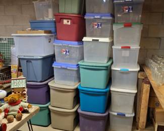 Plenty of Storage Totes!