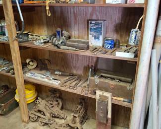 2 Hay Trolleys on the Floor and More Tools!