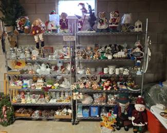 Variety of Brand New Holiday Items from Avon. We had to remove packaging for customers to view items with ease as well as space constraints for boxes.