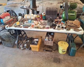 Trash Pump on the Table and Plenty of Garage Goodies!