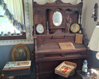 1800's Pump Organ brought Over from Germany by Relatives! Very Cool and Unique!