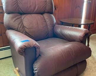 Lazy Boy recliner red leather
