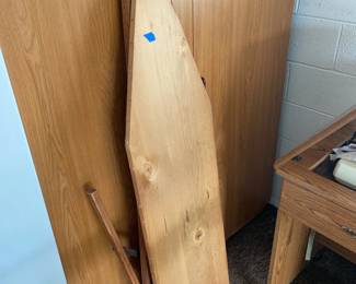Wood ironing board