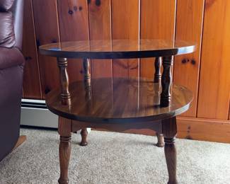 Wood side table