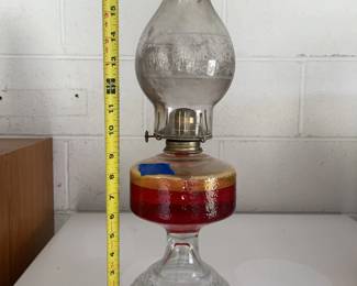 Tall oil lamp home sweet home