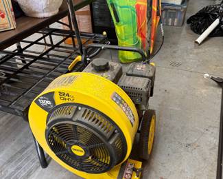 Walk behind leaf blower