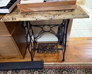 Antique stand with marble top (we have 3 of them )