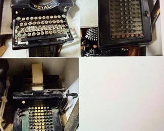 Antique Corona Calculator Royal Typewriter Burroughs Adding Machine