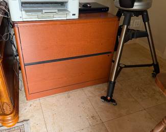 wooden file cabinet