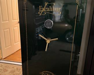 excalibur gun safe & accessories (only there sale hours)