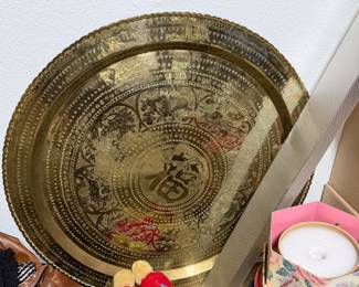 large brass plate from Okinawa