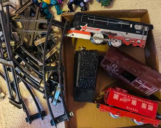 Vintage Hafner wind up train set